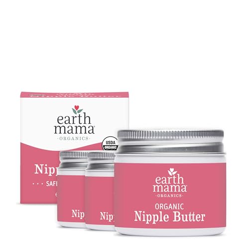 Earth Mama Organic Nipple Butter™ | Nipple Cream Safe for Breastfeeding | Postpartum Essentials for Nursing | Non Lanolin Nip