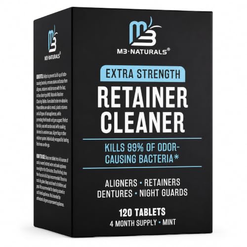 Retainer Cleaner Tablets Denture Cleaner Mint 4 Month Supply by M3