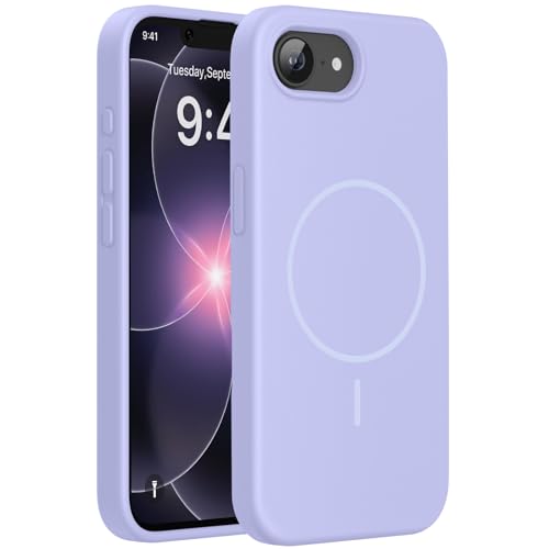 Miracase Silicone & Magnetic for iPhone 17e/16e Case, Light Purple