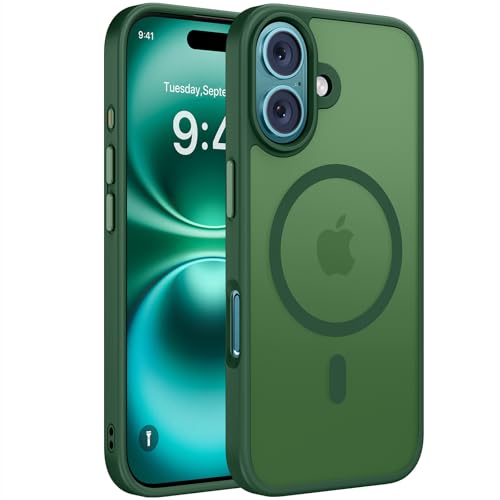 Miracase Magnetic Series for iPhone 16 Case [Compatible with MagSafe] Military-Grade Protection, Anti-Fingerprint, Slim Phone