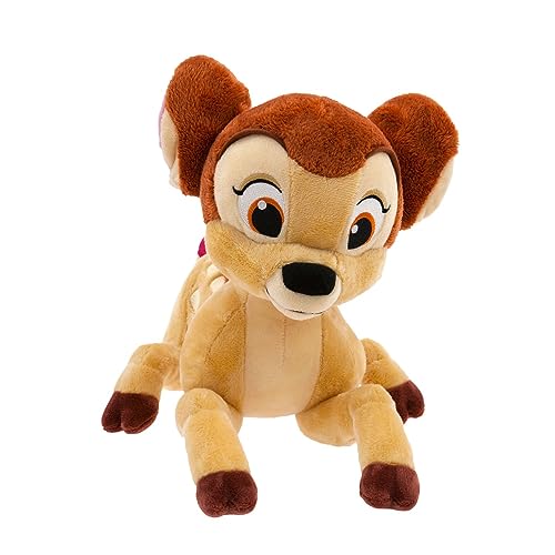 Disney Store Official Bambi Medium Soft Toy for Kids - Cuddly Character with Fuzzy Texture, Embroidered Details, & Satin Butt