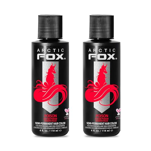 ARCTIC FOX Semi-Permanent Hair Dye Poison - Vegan - 2 x 4 fl oz