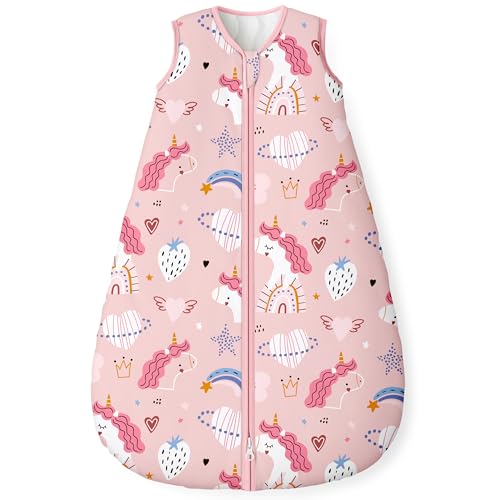 Yoofoss Baby Sleep Sack 18-24 Month 1.5TOG 100% Organic Cotton 2-Way Zipper