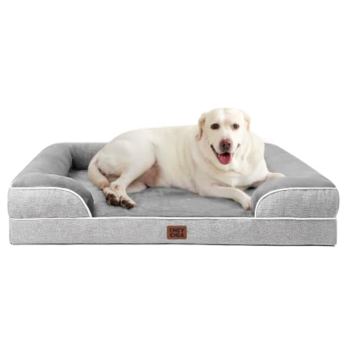 EHEYCIGA Orthopedic XXL Dog Bed, Waterproof Washable XL Big Pet Bed 46"