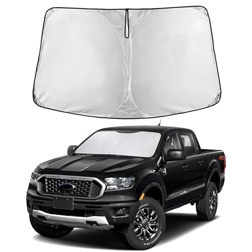 EcoNour Windshield Sun Shade Compatible for Ford Ranger 2019–2023 2024