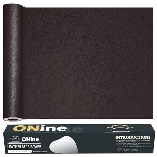 ONine Leather Repair Tape,Self Adhesive Leather Repair Patch,Leather Patches for Furniture,Sofa,Car Seats,Office Chair. Vinyl