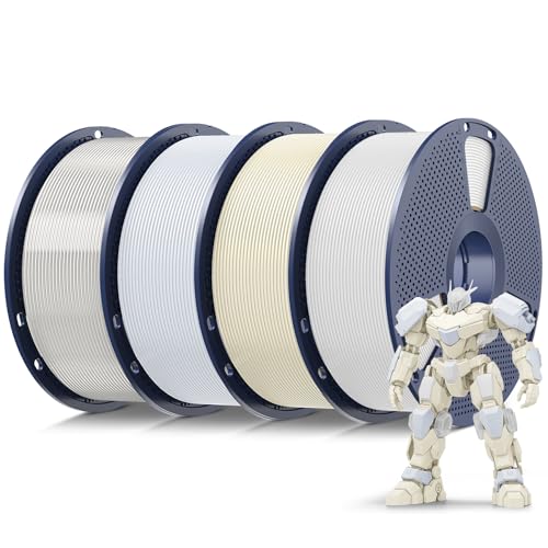 SUNLU PLA 3D Printer Filament, Multicolor, 4-Pack, 4KG Total