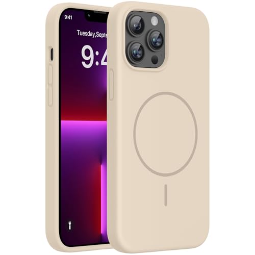 Miracase Silicone & Magnetic for iPhone 13 Pro Max Case, Sand