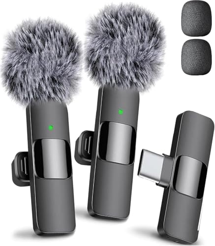 Mini Mic Pro (Latest Model – #1 Microphone for iPhone & Android, Wireless Mini Microphone, Clear Voice, Noise Cancelling, Lav