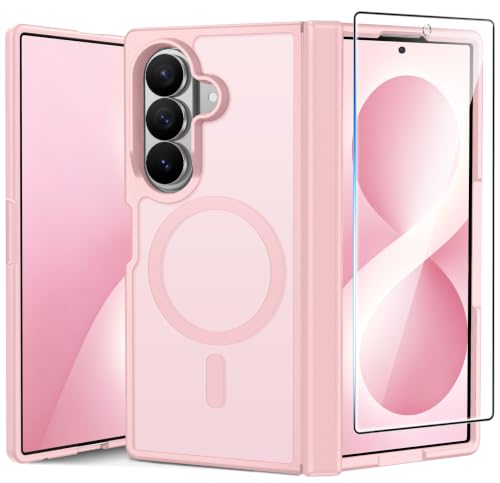 FNTCASE for Samsung Galaxy Z Fold 7 Case Magnetic with Hinge Protection