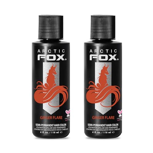 ARCTIC FOX Semi-Permanent Hair Dye Ginger Flare - Vegan - 2x4 oz