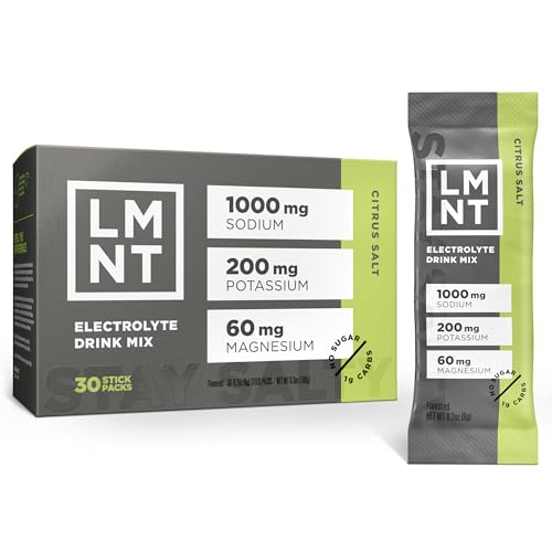 LMNT Zero Sugar Electrolytes - Citrus Salt | Drink Mix | 30-Count
