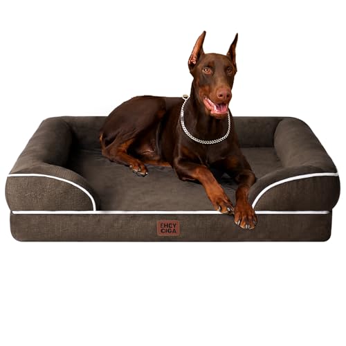 EHEYCIGA Orthopedic XXL Dog Bed, Waterproof Washable XL Big Pet Bed 48"