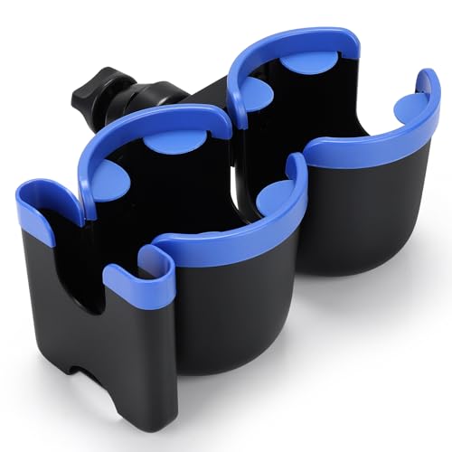 Accmor Stroller Cup Holder with Phone Holder, Bike Cup Holder, Walker Scooter Wheelchair Cup Holder Attachment, Universal Cup