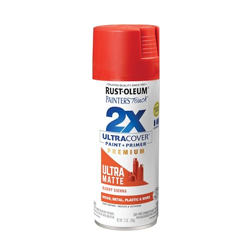 Rust-Oleum Painter's Touch 2X Ultra Cover Spray Paint, Burnt Sienna