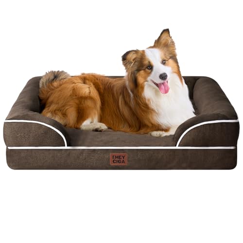EHEYCIGA Orthopedic Dog Beds Large Sized Dog, Waterproof Washable Pet Bed