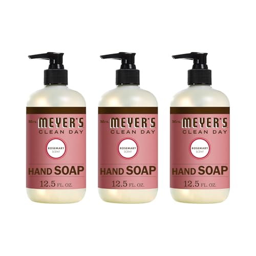 Mrs. Meyer's Clean Day Liquid Hand Soap Bottle Rosemary Scent 12.5 Fl Oz (Pack of 3)