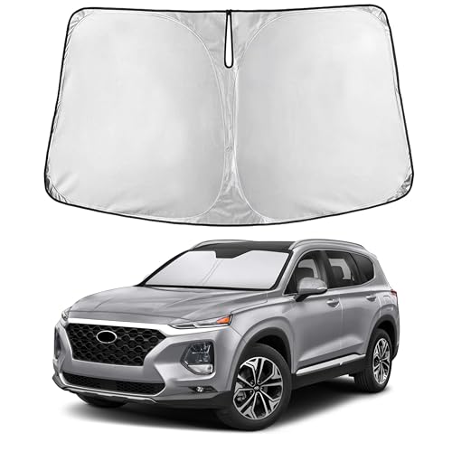 EcoNour Windshield Sunshade Compatible for Hyundai Santafe 2013-2017 2018