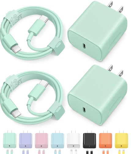 12FT iPhone 17 16 15 Charger Fast Charging Type C Chargers USB C Charger