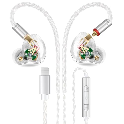 Audiovance Vibes 202ML HiFi Wired Earbuds for iPhone 14/13/12/11/X, Pro Max