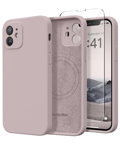 SuydanBox Magnetic for iPhone 12 Case Silicone Hazel