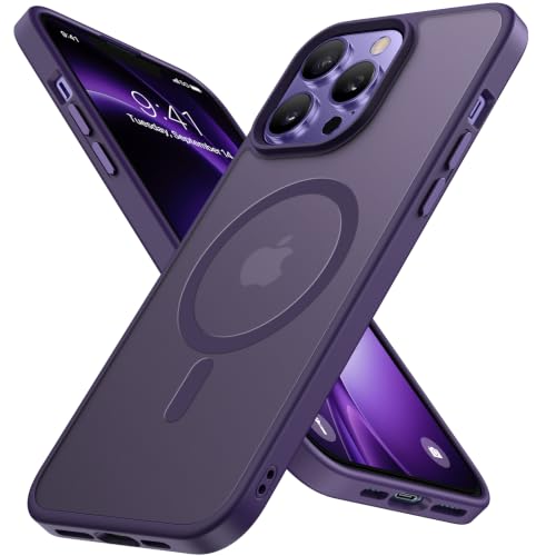 Miracase Magnetic for iPhone 12/12 Pro Case (Compatible with MagSafe) Military-Grade Protection Anti-Fingerprint Translucent 