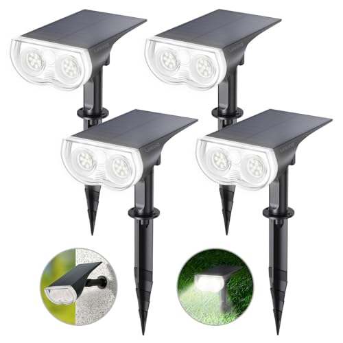 Linkind Solar Lights Outdoor Waterproof Landscape Spotlight Daylight 4 Pack
