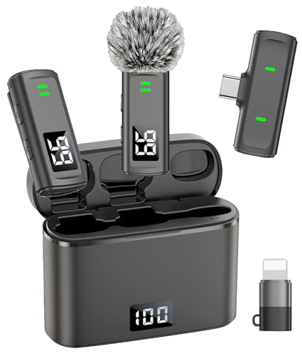 NPTCL Wireless Lavalier Mini Microphone for iPhone Video Recording