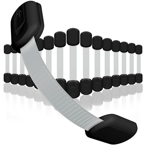 SKYLA HOMES Cabinet Strap Locks for Baby Proofing, 16 Pack, Black