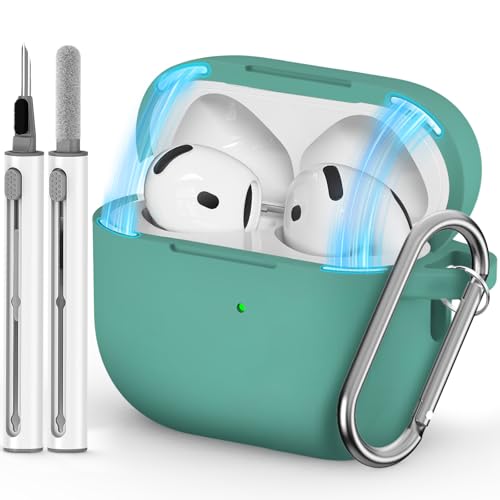 Ljusmicker for AirPods 5/4 Case (2026/2024) with Magnetic Lock,Green