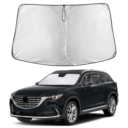 EcoNour Windshield Sunshade Compatible for Mazda CX-9 2016-2024 2025 2026