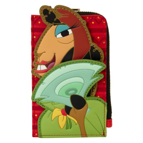 Loungefly Disney: Emperor’s New Groove - Llama - Card Holder - 4 Card Slots and Zippered Compartment - Collectible Wallets