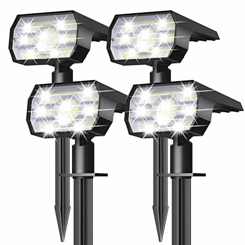 NYMPHY Solar Lights Outdoor Waterproof - 4 Pack (Cool White)