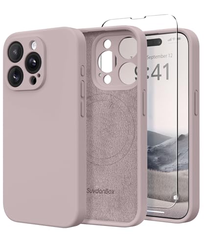 SuydanBox Magnetic for iPhone 13 Pro Case Silicone Hazel