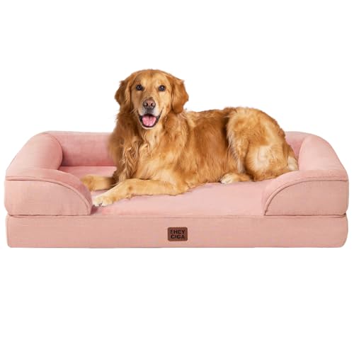 EHEYCIGA Orthopedic Extra Large Dog Bed, Waterproof Washable XL Pet Bed 44"