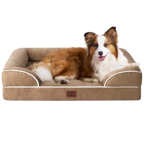 EHEYCIGA Orthopedic Dog Beds Large Sized Dog, Waterproof Washable Pet Bed