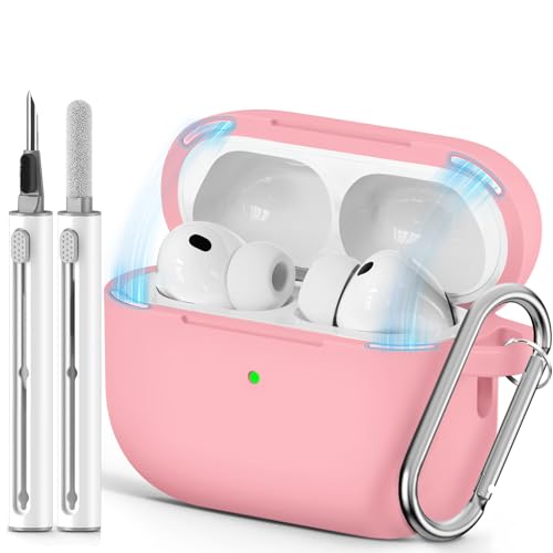 Ljusmicker for AirPods Pro 3 Case 2025 with Magnetic Lock,Pink