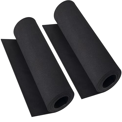 2-Pack Black Eva Foam Cosplay Sheets roll, Premium eva Craft Foam 4mm Thick, 13.9" x 59", High Density 86kg/m3 for Cosplay Co