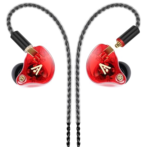 Audiovance Vibes 202 HiFi Wired Earbuds, IEM in-Ear Monitor Headphones