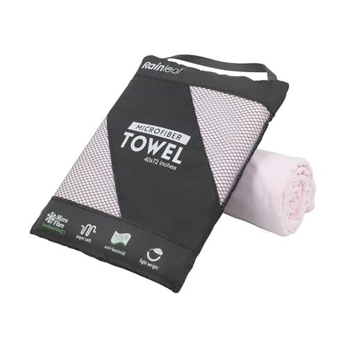 Rainleaf Microfiber Towel Quick Dry Camping & Travel & Gym Towel. Compact