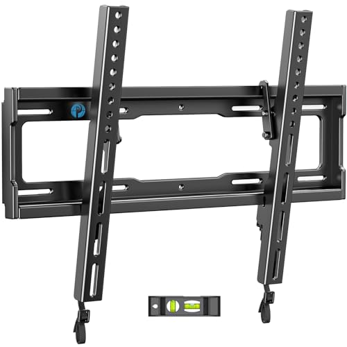 Pipishell Tilt TV Wall Mount Bracket Low Profile for Most 23-55 Inch LED LCD OLED 4K Flat Curved TVs up to 99lbs Max VESA 400