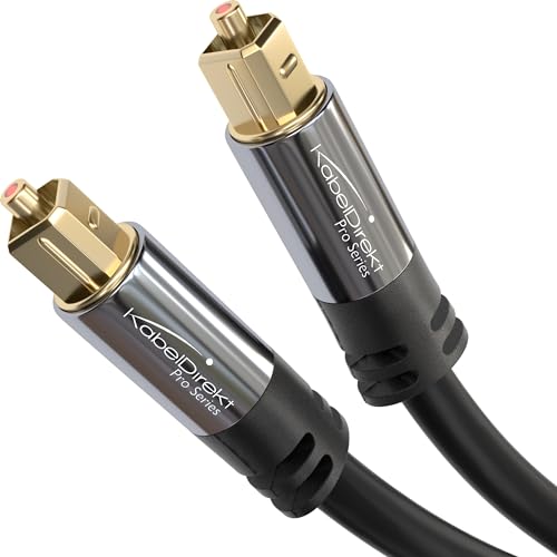 KabelDirekt – Optical Audio TOSLINK Cable – 75ft – Soundbar