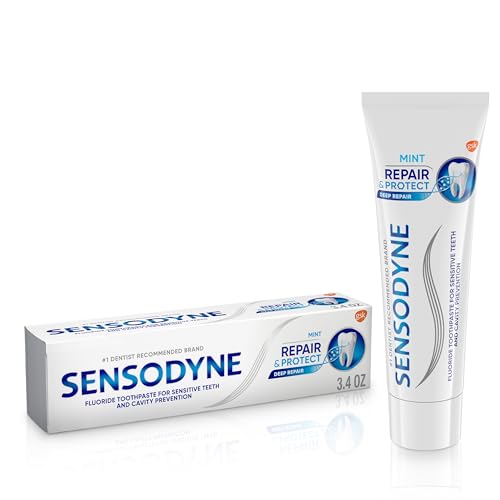 Sensodyne Repair and Protect Mint Toothpaste Toothpaste for Sensitive Teeth and Cavity Prevention 3.4 oz