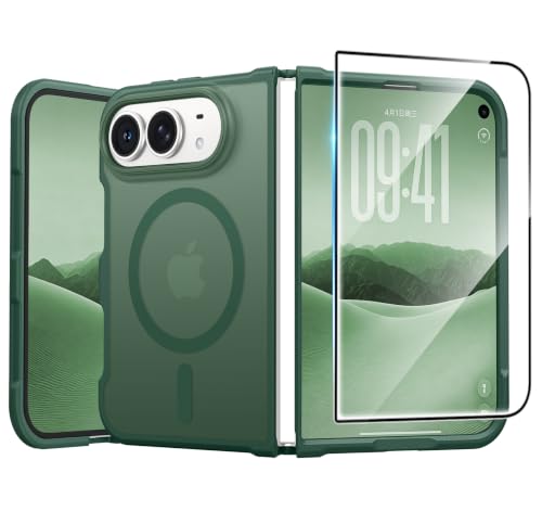 FNTCASE for iPhone Duo Case, with Screen Protector, Compatible with Magsafe