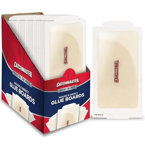 Catchmaster Compact Sticky Mouse & Insect Traps 75pk, Bulk Glue Boards
