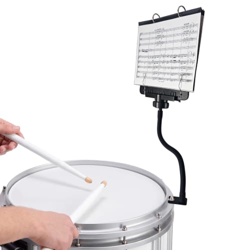 MusBoard SB10 Drum Lyre for Snare, Bass & Tenor Drums with Flip Folder