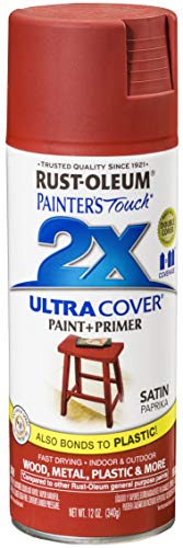 Rust-Oleum Painter's Touch 2X Ultra Cover Spray Paint, Satin Paprika