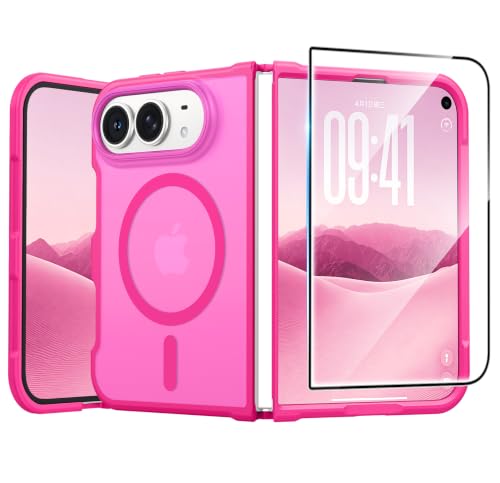 FNTCASE for iPhone Duo Case, with Screen Protector, Compatible with Magsafe