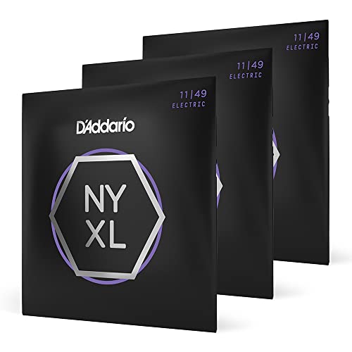 D'Addario NYXL1149-3P Electric Guitar Strings, 11-49, 3 Sets