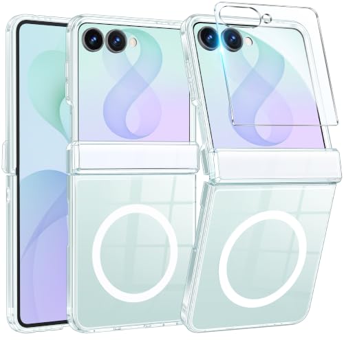 FNTCASE for Samsung Galaxy Z Flip 8 Case, Fit for Magsafe, Screen Protector